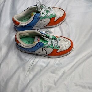 Nike Baby Sneakers in Orange, Blue, and Green